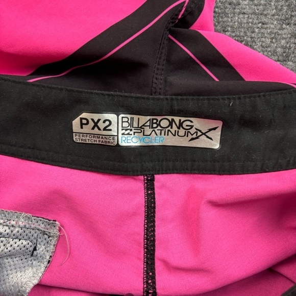 BILLABONG Men’s Platinum Recycler PX2 Pink/Maroon Swim Trunks Shorts size: 36 - Picture 6 of 10